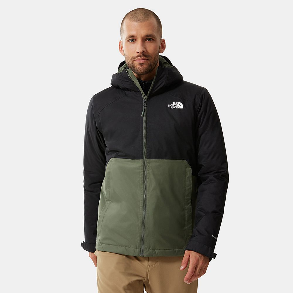 The North Face Insulated Jacket Mens Australia - The North Face Millerton Green / Black Hiking (KUG-